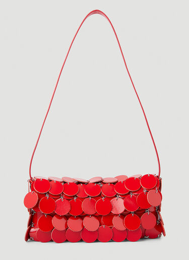 Rabanne Sphere Baguette Shoulder Bag Red pac0250052