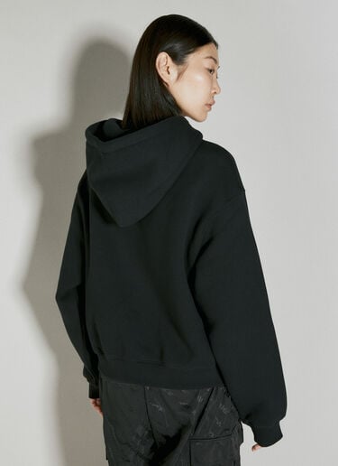 徽标蓬松连帽运动衫 Alexander Wang 徽标蓬松连帽运动衫 黑色 awg0254003