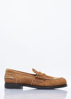 Gucci Faded Suede Loafers Black guc0259039