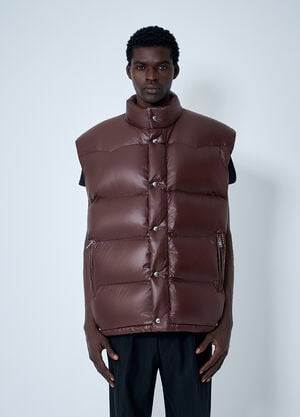 Prada Re-Nylon Down Vest Brown pra0162012