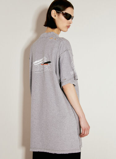Inside-Out Short Sleeve T-Shirt Balenciaga Inside-Out Short Sleeve T-Shirt Grey bal0256010
