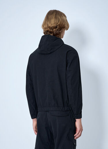 LN-CC® - Stone Island: Hooded Utility Jacket - Black Stone Island Hooded Utility Jacket Black sto0165002