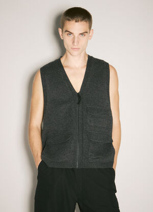 Comme des Garçons Homme ウール・カーゴベスト グレー cdh0158009