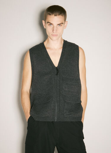 Comme des Garçons Homme Wool Cargo Vest Grey cdh0158009