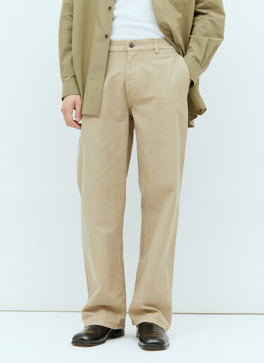 The Row Riggs Twill Pants Beige row0154009