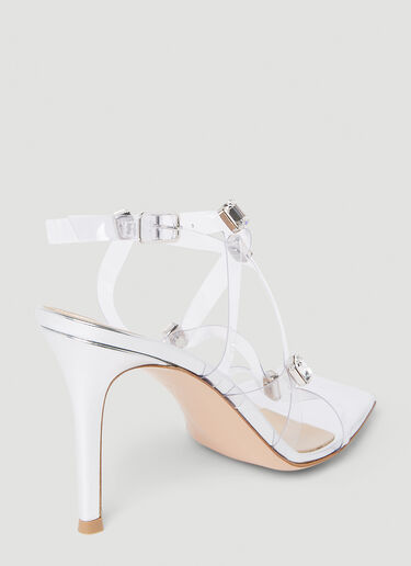 Gianvito Rossi Embellished Strappy Sandals Silver gia0252002