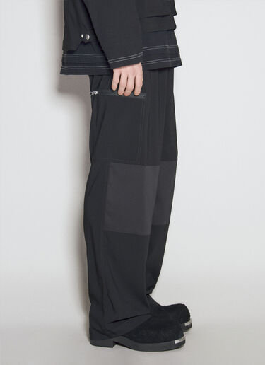 MM6 Maison Margiela 绉纱工装裤 黑色 mmm0155007