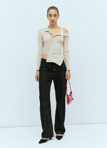 La De Nimes Caraco ジーンズ Jacquemus La De Nimes Caraco ジーンズ ブラック jac0254026