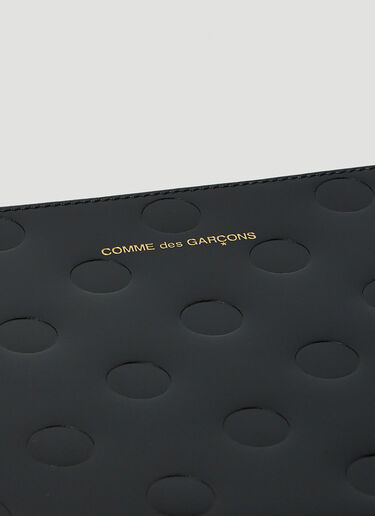 Comme des Garçons Wallet Dots Large Pouch Black cdw0347008