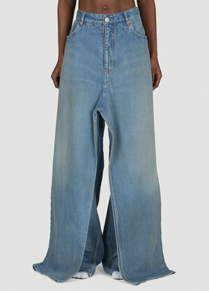 Jil Sander+ Double-Front Draped Denim Jeans Denim jsp0255012