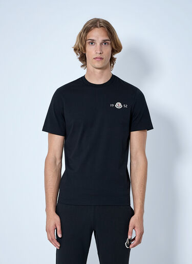 LN-CC® - Moncler: Crewneck Logo T-Shirt - Black Moncler Crewneck Logo T-Shirt Black mon0165015