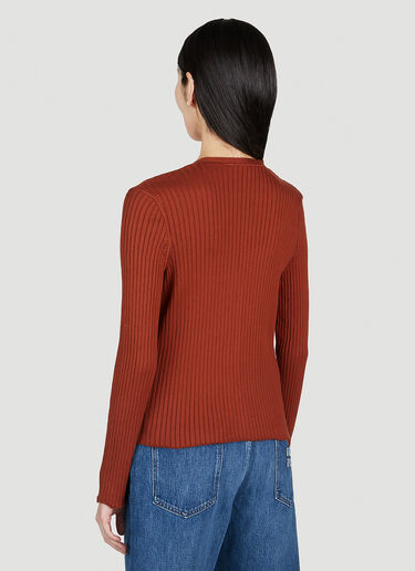 A.P.C. Shanya V 领开衫 酒红色 apc0251005
