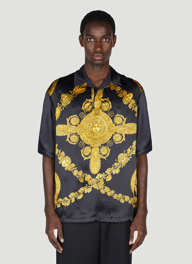 Versace Baroque Print Shirt Gold ver0152012