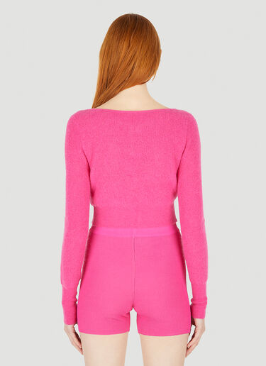 Jacquemus Le Alzou Cardigan Pink jac0248041