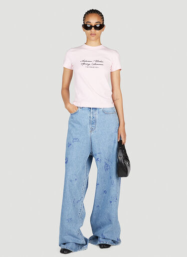 VETEMENTS 포 시즌스 티셔츠 핑크 vet0254012