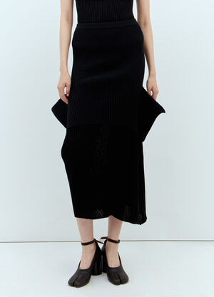 Diesel Sensu Knit Midi Skirt Grey dsl0257011