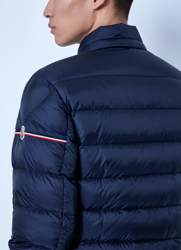 LN-CC® - Moncler: Ravenlock Hooded Short Down Jacket - Dark Blue Moncler Ravenlock Hooded Short Down Jacket Dark Blue mon0166043