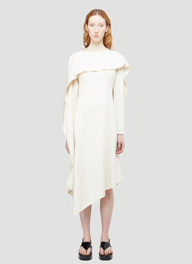 JW Anderson Draped Overlay Dress White jwa0244003