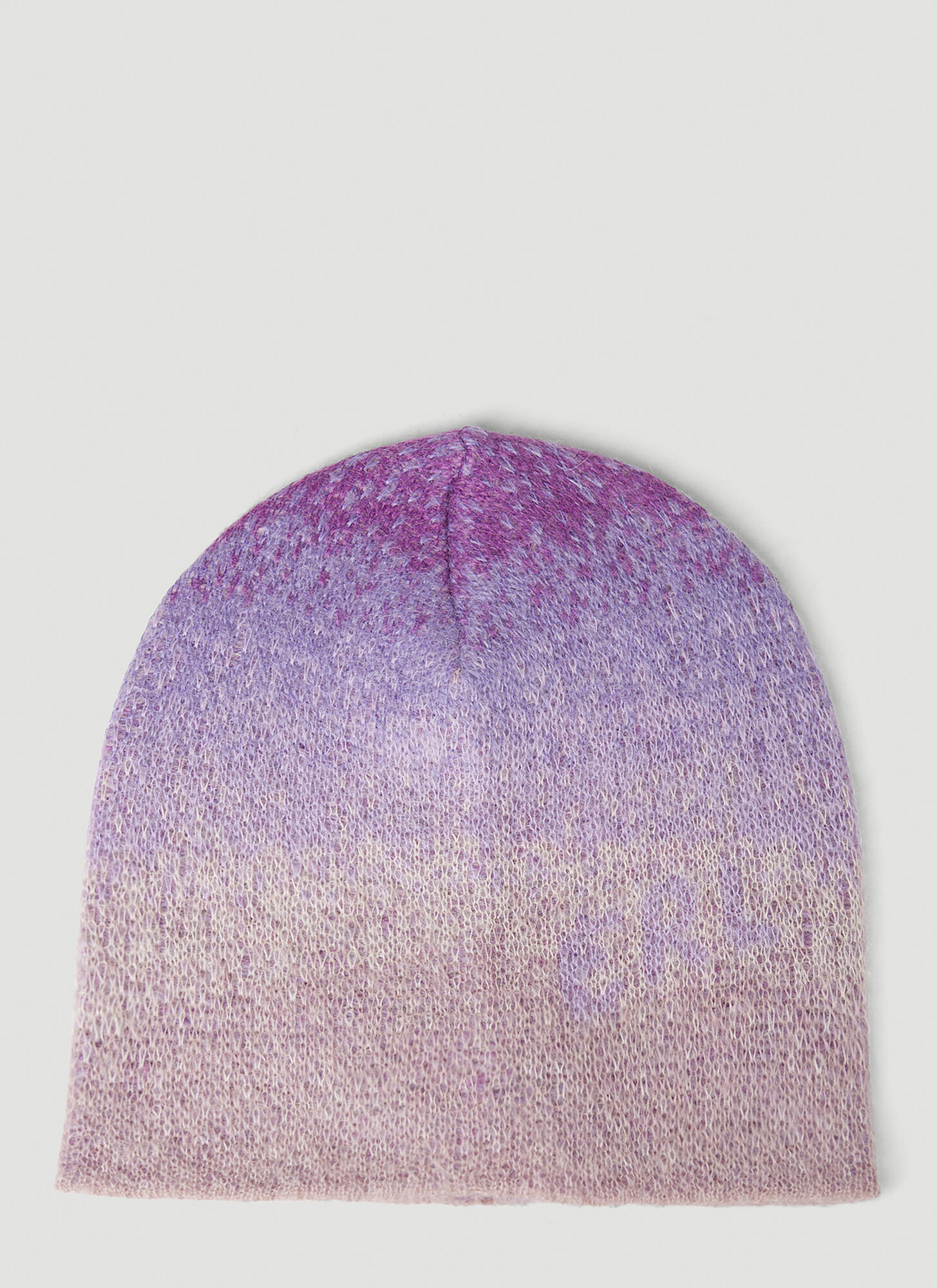 Shop Erl Gradient Beanie Hat In Purple