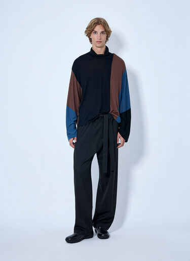 LN-CC® - Kiko Kostadinov: Sigo Knit Pullover - Black Kiko Kostadinov Sigo Knit Pullover Black kko0165009