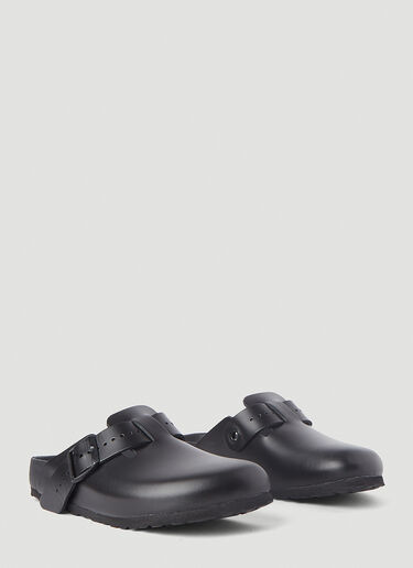 Rick Owens X Birkenstock Boston Slip Ons Black rob0144003