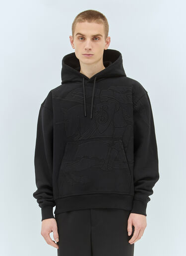 Burberry EKD Hooded Sweatshirt Black bur0158006