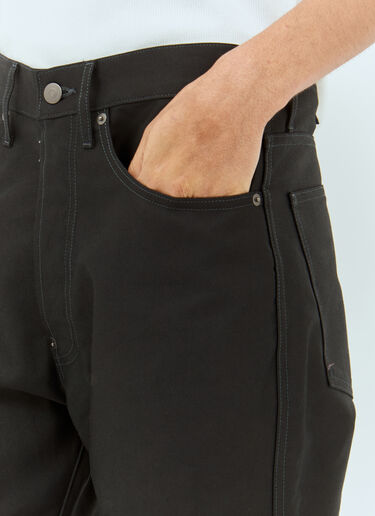 Maison Margiela Straight-Leg Coated Jeans Black mla0257003