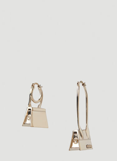 Jacquemus Les Creole Chiquito Noeud Earrings Gold jac0246100