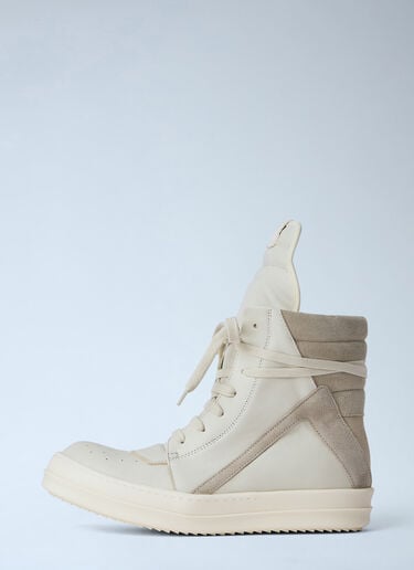 Rick Owens Geobasket Sneakers White ric0264015