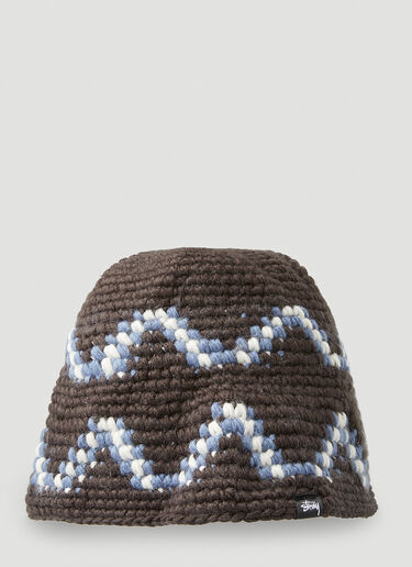 Stüssy Giza Knit Bucket Hat Brown sts0348025