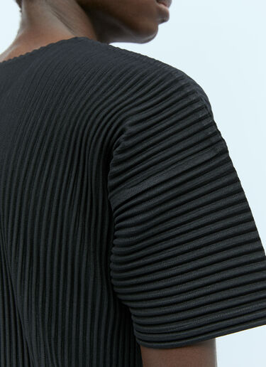 플리츠 티셔츠 Homme Plissé Issey Miyake 플리츠 티셔츠 블랙 hmp0154012
