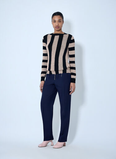 Dries Van Noten Wool Tailored Trousers Navy dvn0264002