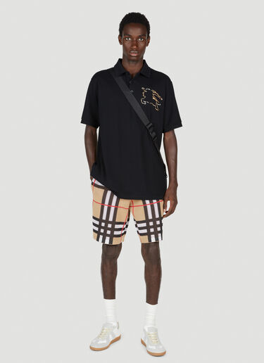 Burberry Check Piqué Shorts Beige bur0153005