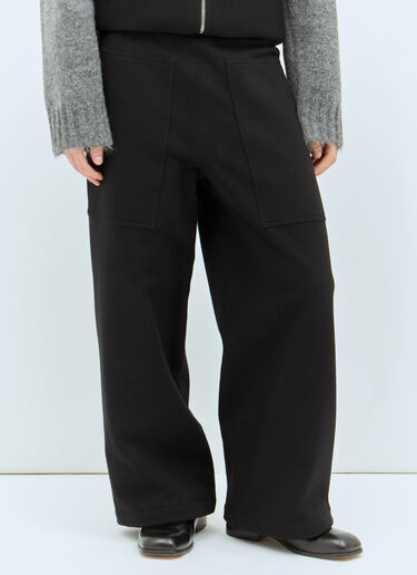 Jil Sander Tailored Thick Jersey Pants Black jil0157004
