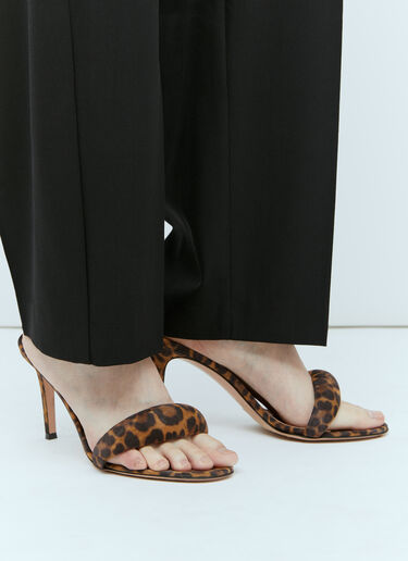 Gianvito Rossi ビジューヒールミュール ブラウン gia0255005