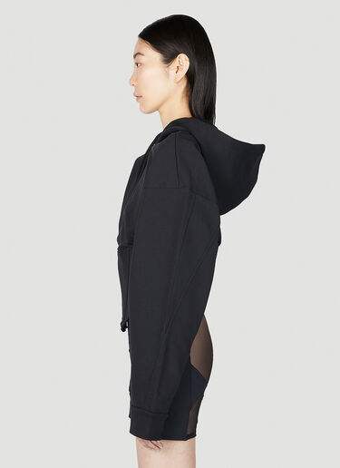 Mugler Corset Hooded Sweatshirt Black mug0251007