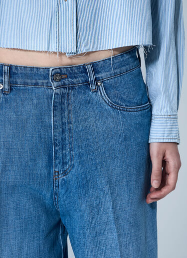 Miu Miu Logo Motif Jeans Denim miu0261013