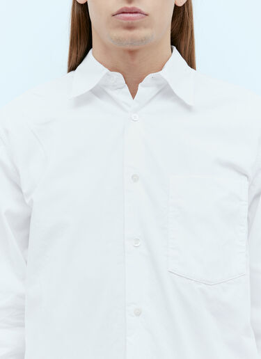 Dries Van Noten Patch Pocket Cotton Shirt White dvn0154017
