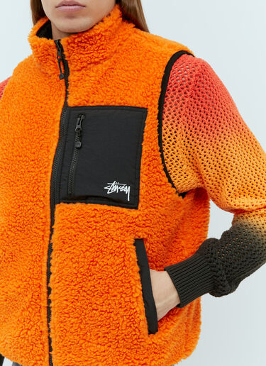 셰르파 양면 베스트 Stüssy 셰르파 양면 베스트 오렌지 sts0153002