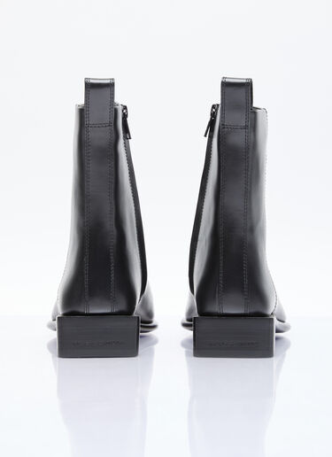 Alexander Wang Throttle Leather Ankle Boot Black awg0255047