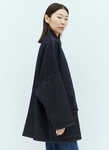 TOTEME Denim Overshirt Jacket Blue tot0255025