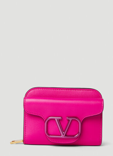 Valentino VLogo Lanyard Wallet Pink val0150017