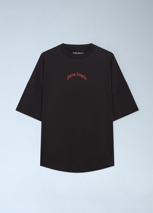Palm Angels Curved Logo Over T-shirt Black pma0162007