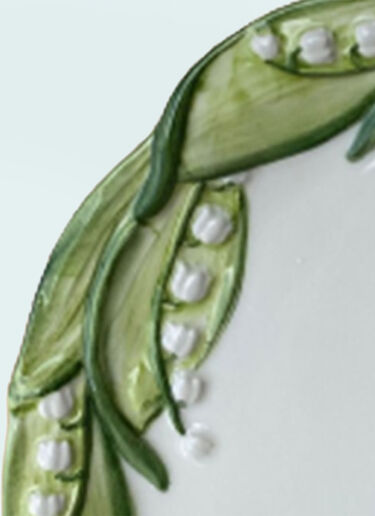 Les-Ottomans Lily Of The Valley Dessert Plate Multicolour wps0691378