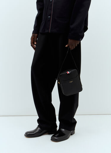 Four-Bar Vertical Camera Bag Thom Browne Four-Bar Vertical Camera Bag Black thb0157010