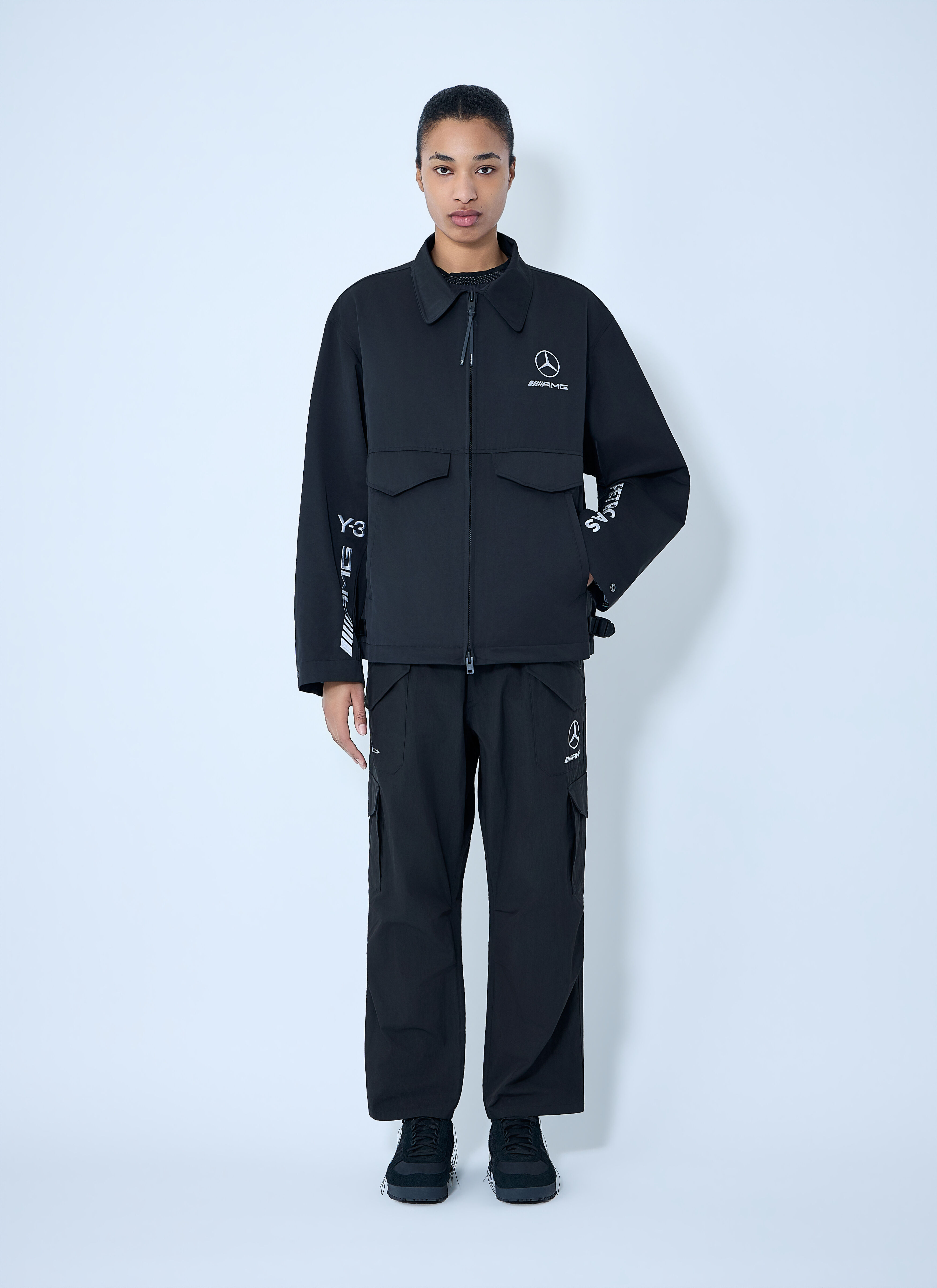 Y-3 MERCEDES レディース テクニカルジップジャケット の 黒 | LN-CC®