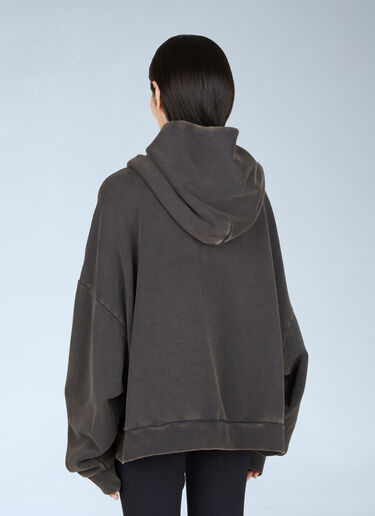 Entire Studios Washed Heavy Hooded Sweatshirt Black ent0353001