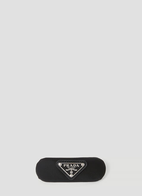 Versace Triangle Logo Hair Clip Silver vrs0254014