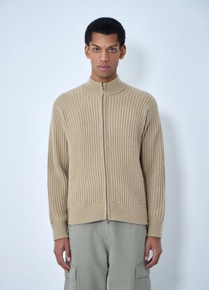 Stüssy Military Patch Zip Cardigan Sand sts0162007
