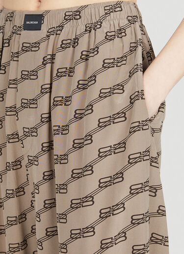 Balenciaga BB Monogram Pyjama Pants Beige bal0251012